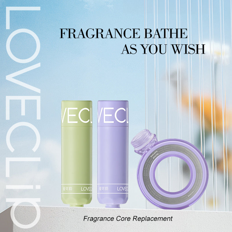 Loveclip Innovative Fragrance Shower System，Replaceable fragrance filter 3 Fragrance