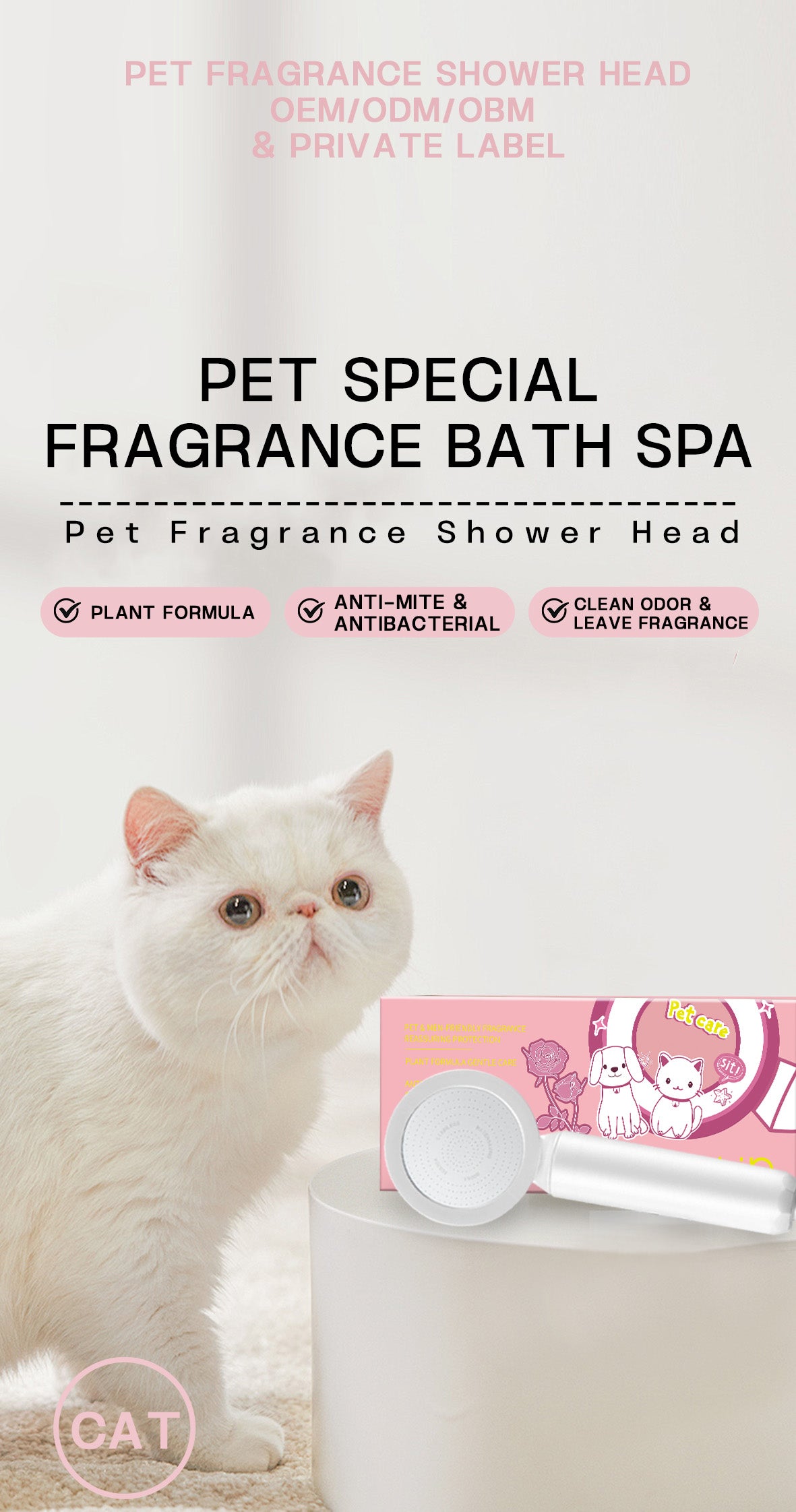 Loveclip Generation 2.0 Fragrance Showerhead For PETS OEM&amp;ODM ONLY! (MOQ 100pcs)