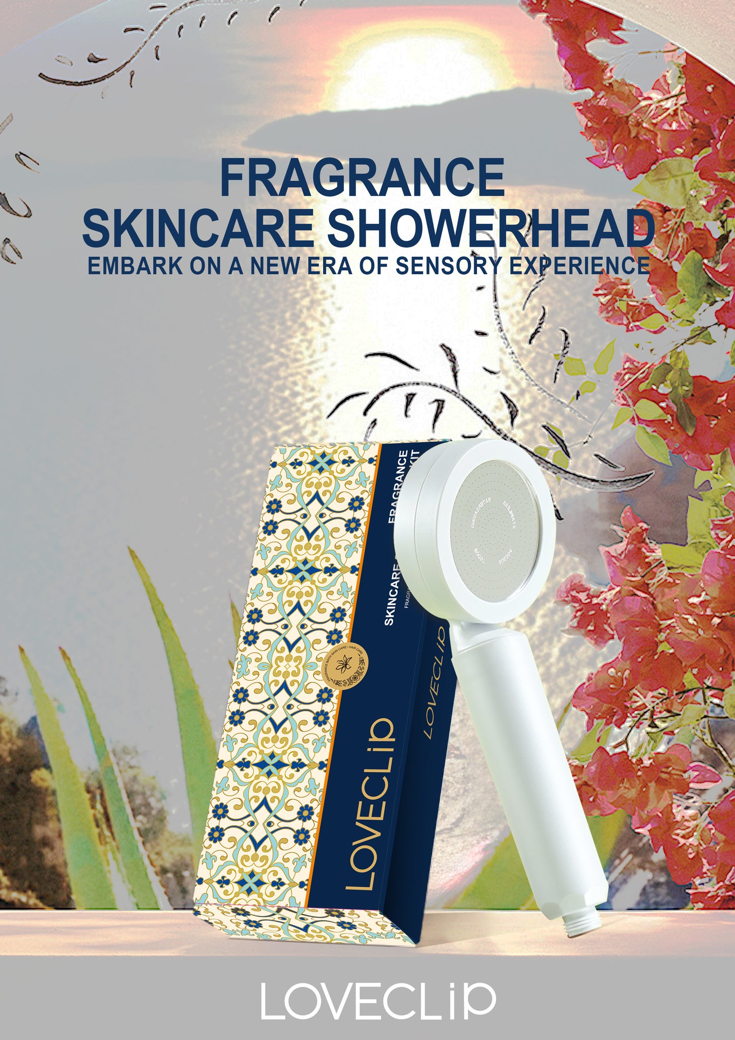 Loveclip Innovative Fragrance Shower System Turn Your Shower into a Perfumed Spa. 8-Hour Skin Scent.