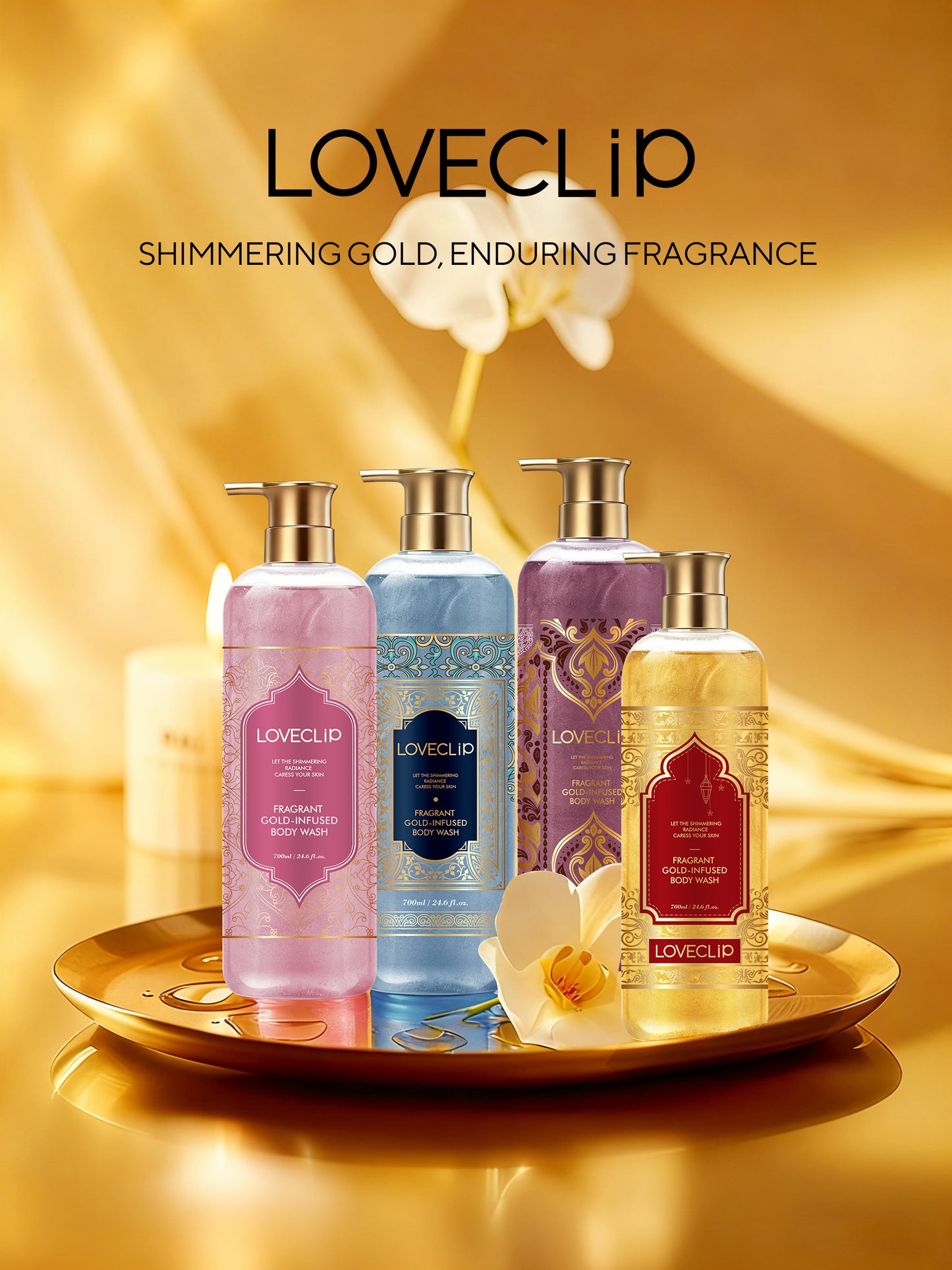 Loveclip Revolutionary Glistening Perfume Body Wash